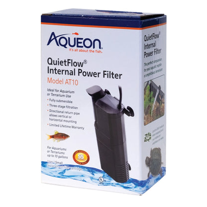 Aqueon Submersible Internal Aquarium Filter, AT10 Gallons