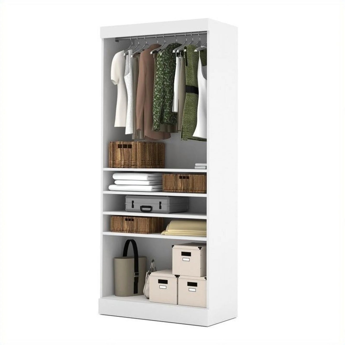 Atlin Designs 36" Corner Storage Unit in White