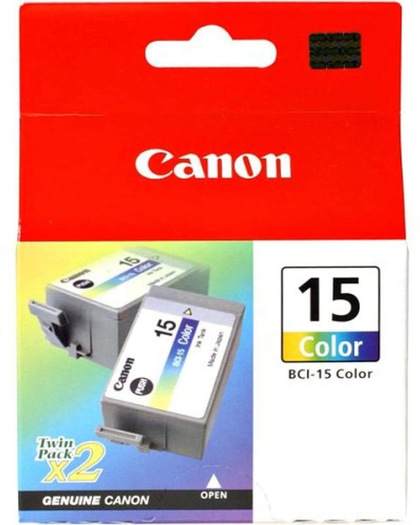 BCI-15 Twin Pack Color Ink Cartridges