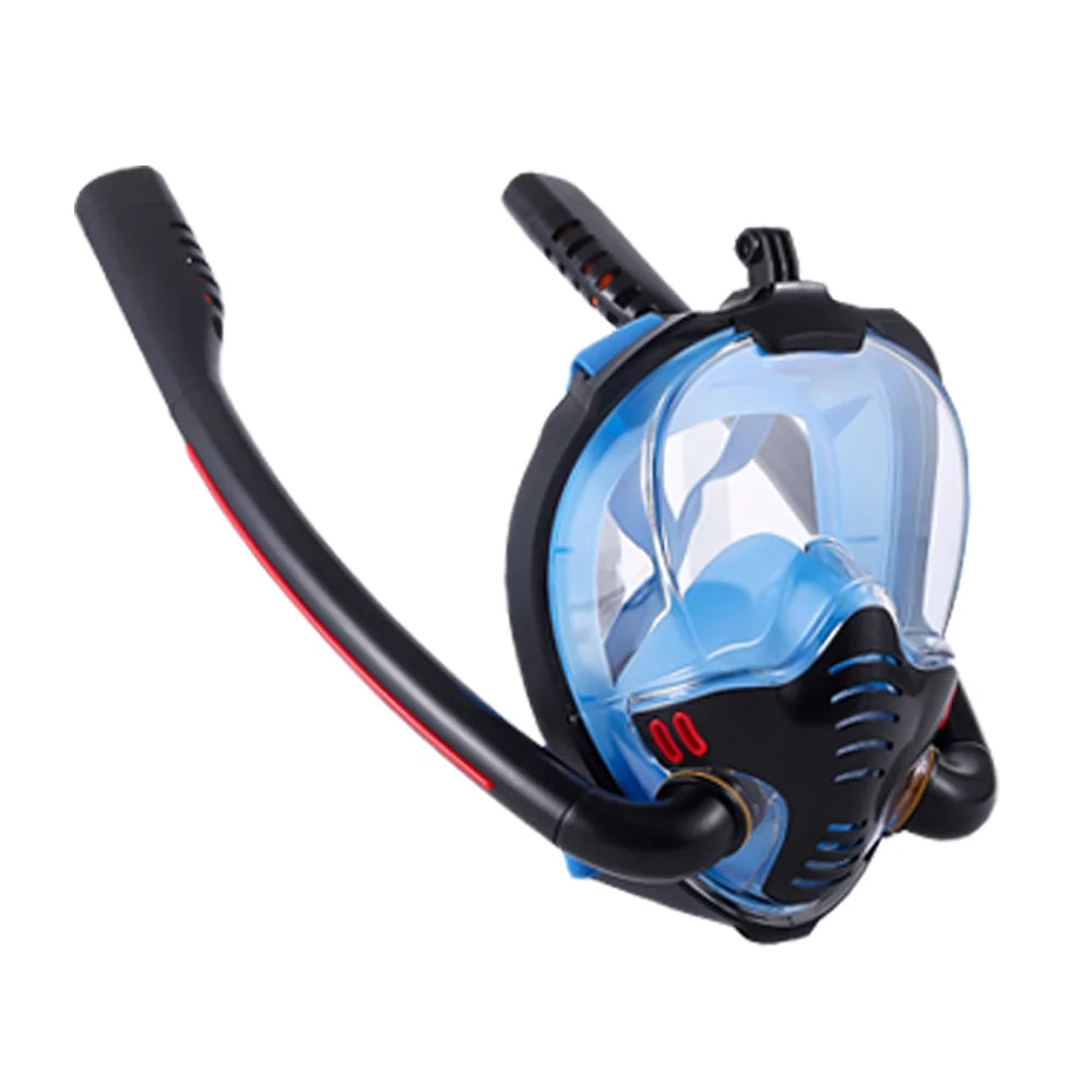 Andoer Snorkeling , Double Tube Silicone Full Drying Diving Goggles for Adults, Self Contained Underwater Breathing Apparatus, Perfect for Swimming and Diving