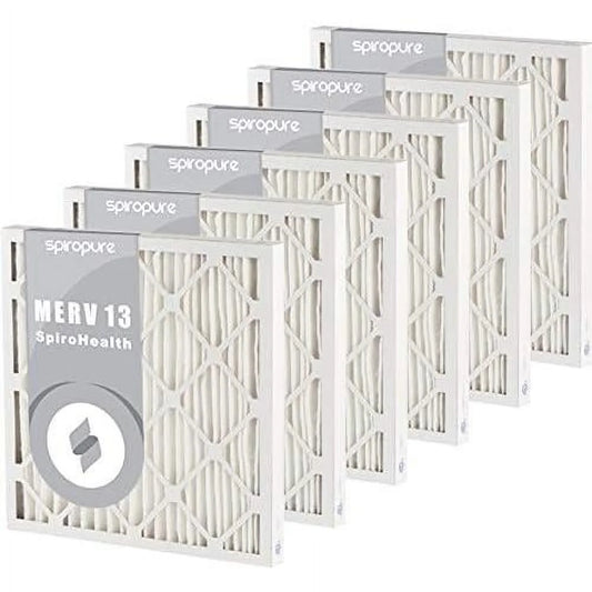 16x20x2 merv 13 pleated air filters - made in (6 pack)