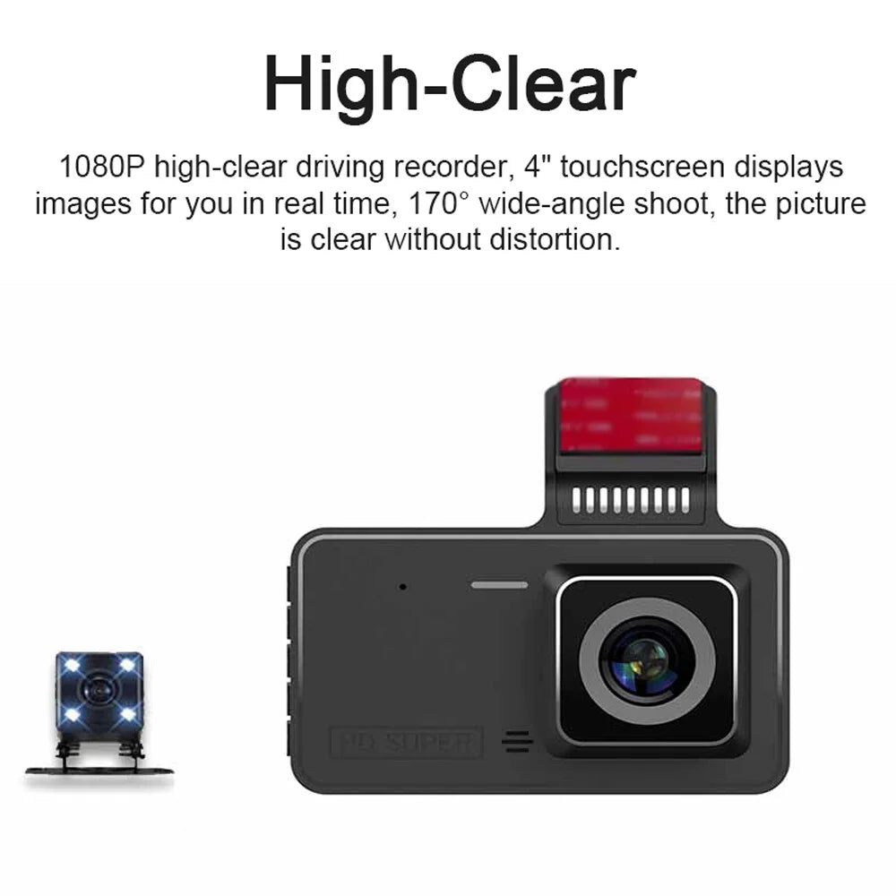 Andoer Dash Camera,Camera 4 Inch Dashcam 170° Wide LoopPicture 4 Inch Car Wide With Support 1080p Dvr Dash 170° Wide With Car Dashcam 170° Dash Camera With Support Loop Car Dvr 1080p Dsfen