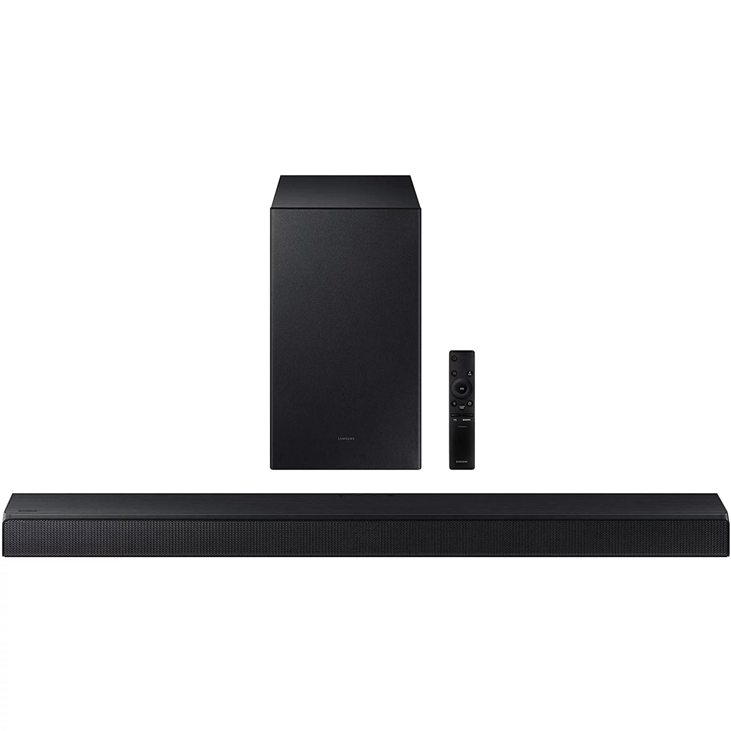 Samsung HW-A450 4.1ch Surround Sound Wireless Home Theater Bundle 2.1ch Dolby Audio Soundbar 2021 HW-A450/ZA + Swa-9100S 2ch Rear Speaker Kit + Subwoofer + Extended Coverage + 2 Deco Gear HDMI Cables