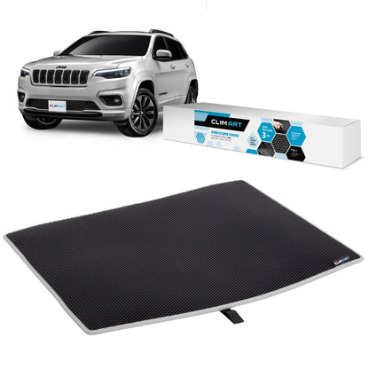 CLIM ART Cargo Liner for Jeep Cherokee 2018-2023 Custom Fit Trunk Mat, with Honeycomb Dirtproof & Waterproof Technology - All-Climate, Heavy Duty, Anti-Slip Cargo Liner, Luggage - FL04114031