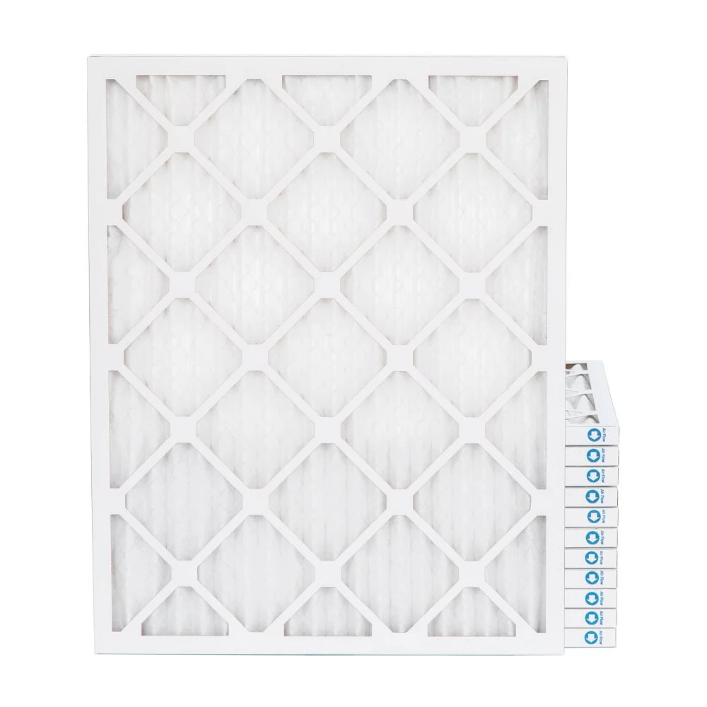 16x20x1 MERV 11, MPR 1000 Pleated AC Furnace 1" Air Filters by Pamlico. Case of 12. Actual Size: 15-1/2 x 19-1/2 x 3/4