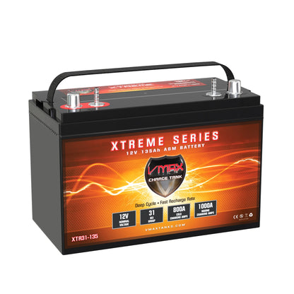 Vmax XTR31-135 for Godfrey Sweetwater Pontoon Group 31 AGM Battery