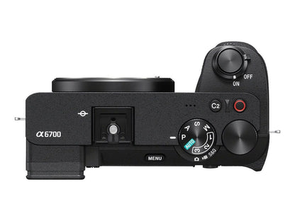 Sony a6700 ILCE-6700L - Digital camera - mirrorless - 26.0 MP - APS-C - 4K / 119.88 fps - 3x optical zoom E PZ 16-50mm OSS lens - Wi-Fi, Bluetooth