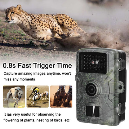 Tomshoo Capture Wildlife Moments with our 16MP 1080P Portable Trail Camera IP66 Waterproof, Infrared Lights