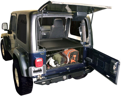 Tuffy Security Products Deluxe Cargo Enclosure - '87-95 Wrangler YJ / '97-06 Wrangler TJ (Black) Fits select: 1997-2006 JEEP WRANGLER / TJ, 1989-1995 JEEP WRANGLER / YJ