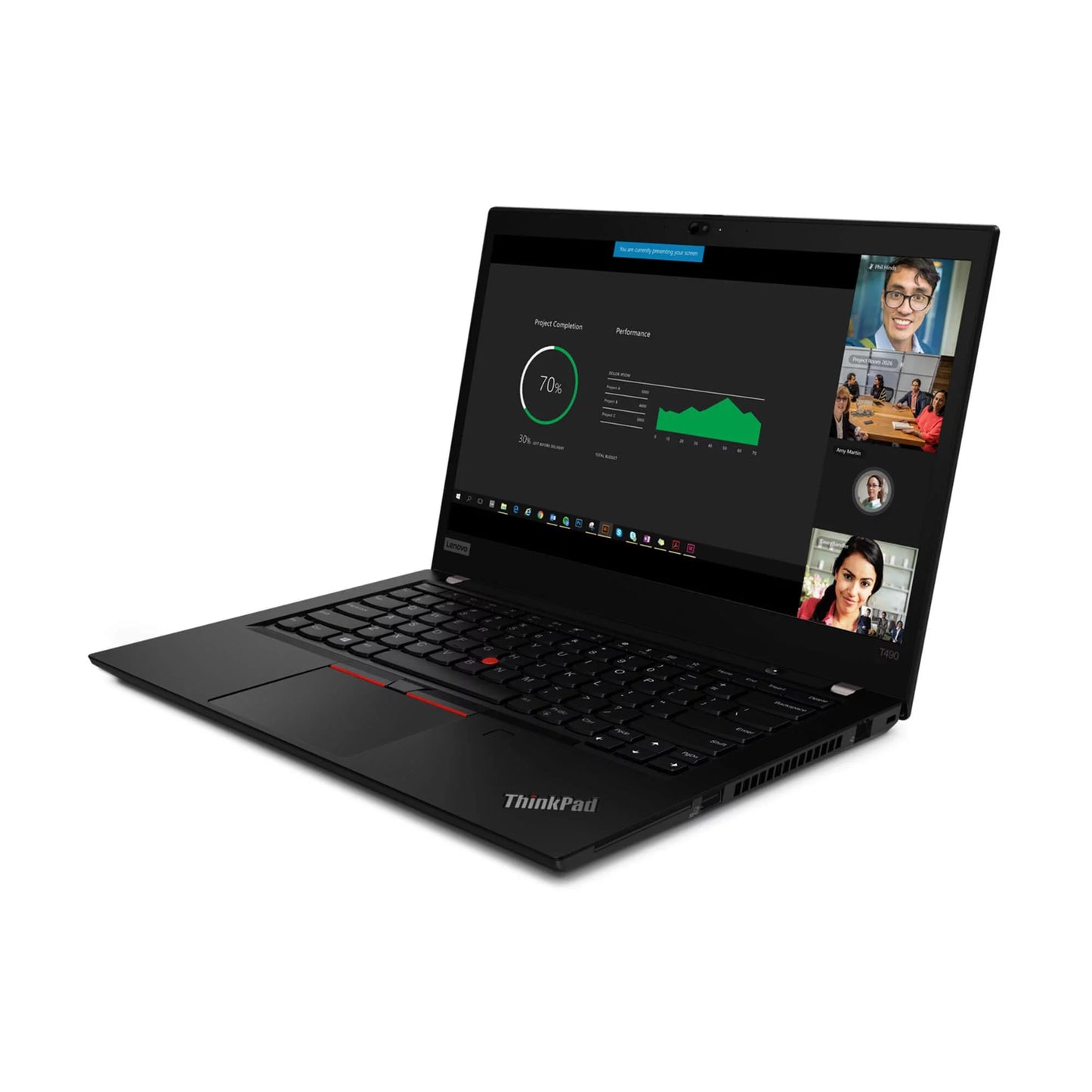 ThinkPad T490 Laptop, 14" FHD IPS 300 nits, i7-10510U, UHD Graphics, 16GB, 512GB SSD, 3 YR Depot/Carry-in Warranty