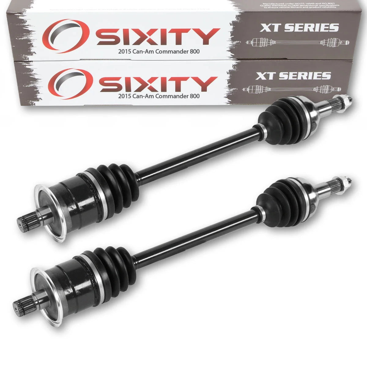 2 pc Sixity XT Rear Left Right Axle compatible with Can-Am Commander 800 2015 - STD DPS XT 4X4