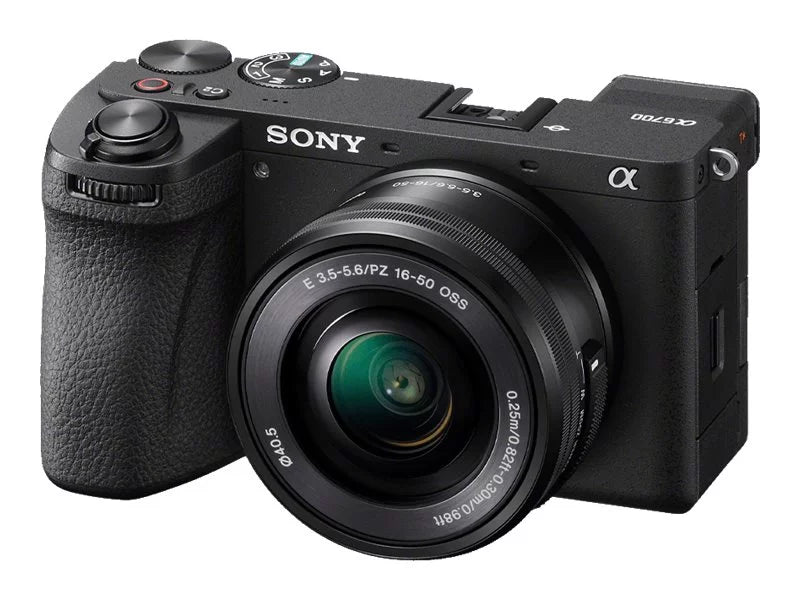 Sony a6700 ILCE-6700L - Digital camera - mirrorless - 26.0 MP - APS-C - 4K / 119.88 fps - 3x optical zoom E PZ 16-50mm OSS lens - Wi-Fi, Bluetooth