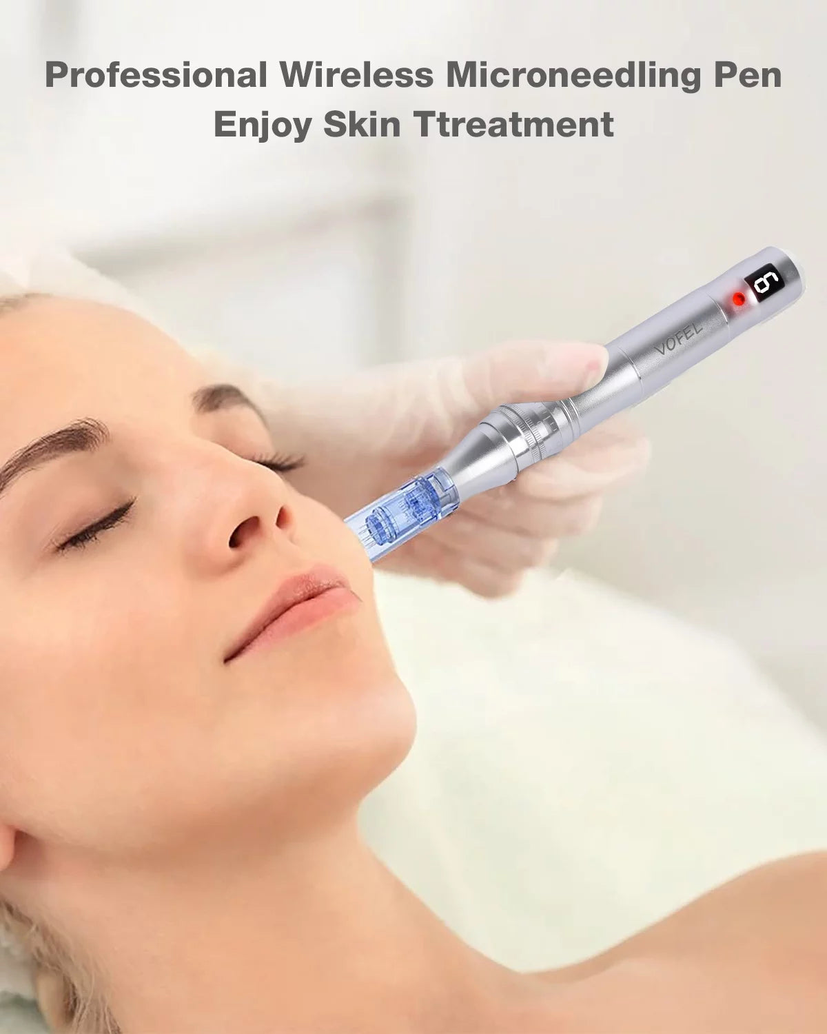 Wireless Beauty Pen Professional Multi-Function Electric Pen for Skin Care with 12 Pcs Replacements