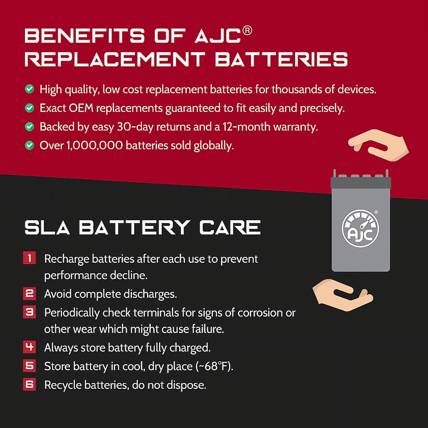 Bombardier GTx 600 Ho SDi 593CC 12V Snowmobile Replacement Battery (2005) - This Is an AJC Brand Replacement