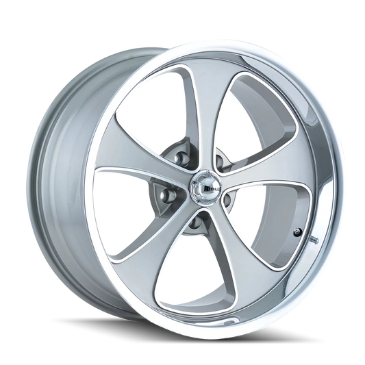 Ridler 645 20X8.5 5X114.3 0Et 83.82Cb Grey W/Machined Lip