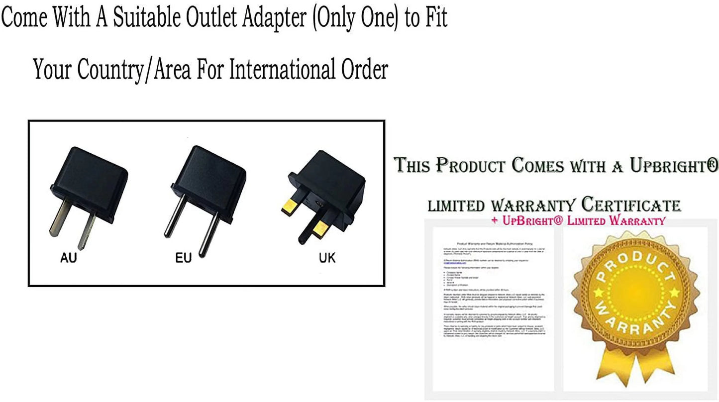 UpBright AC/DC Adapter Compatible with 4Patriots Patriot Power Sidekick D320 810026143830 299Wh Portable Station 300W Mini Solar Generator LifePO4 Battery FY0631503200 Fuyuandian Power Supply Charger