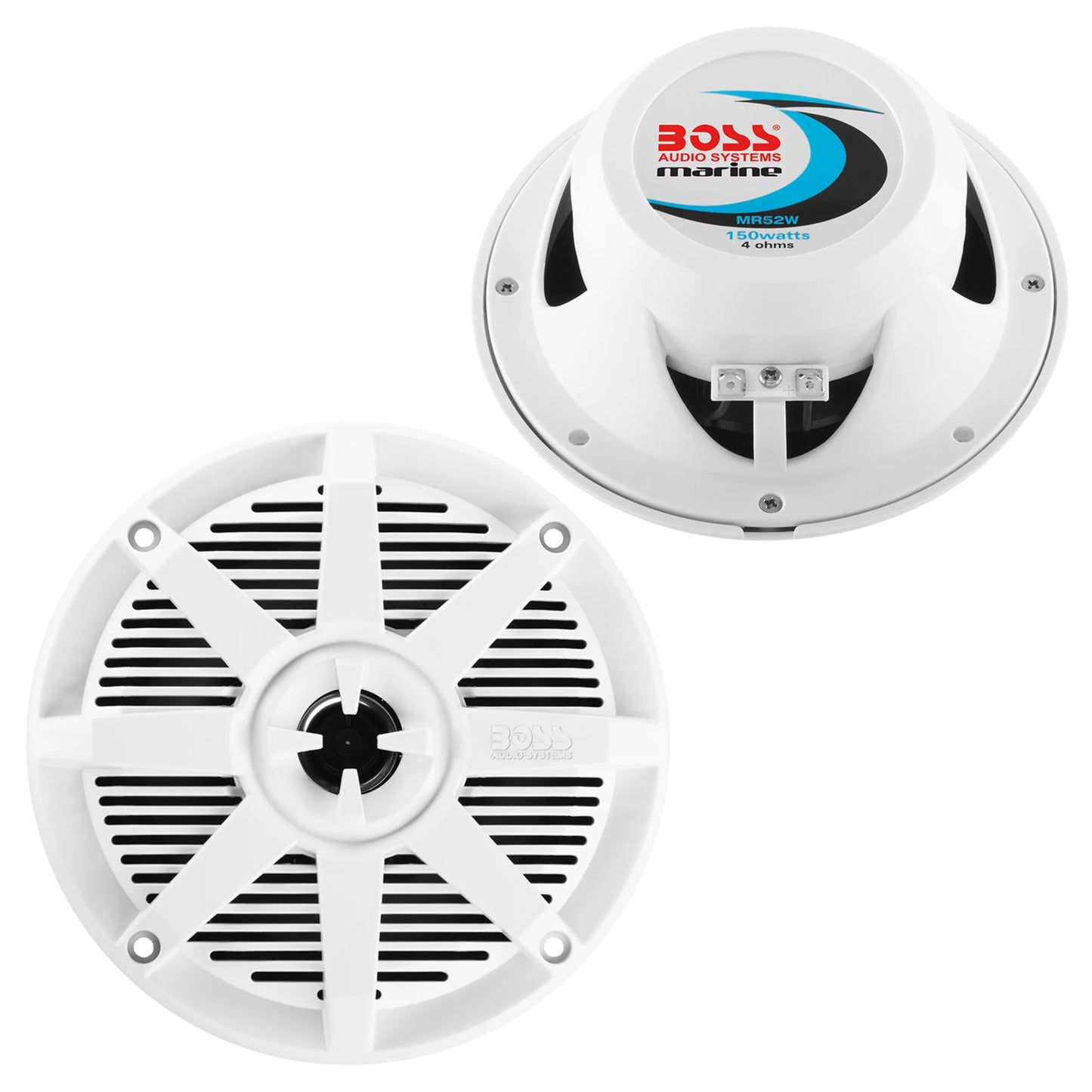 BOSS Audio Systems MR52W Marine 5.25” Speakers, 150 Watts, Full Range, 2 Way