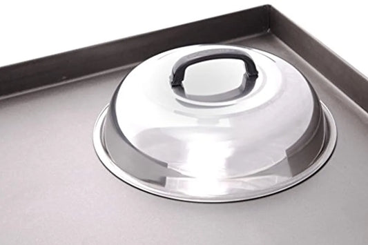 Blackstone Signature Griddle Accessories - 12 Inch Round Basting Cover - Stainless Steel - Cheese Melting Dome and Steaming Cover - Best for Use in Flat Top Griddle Grill Cooking Indoor or Outdoor