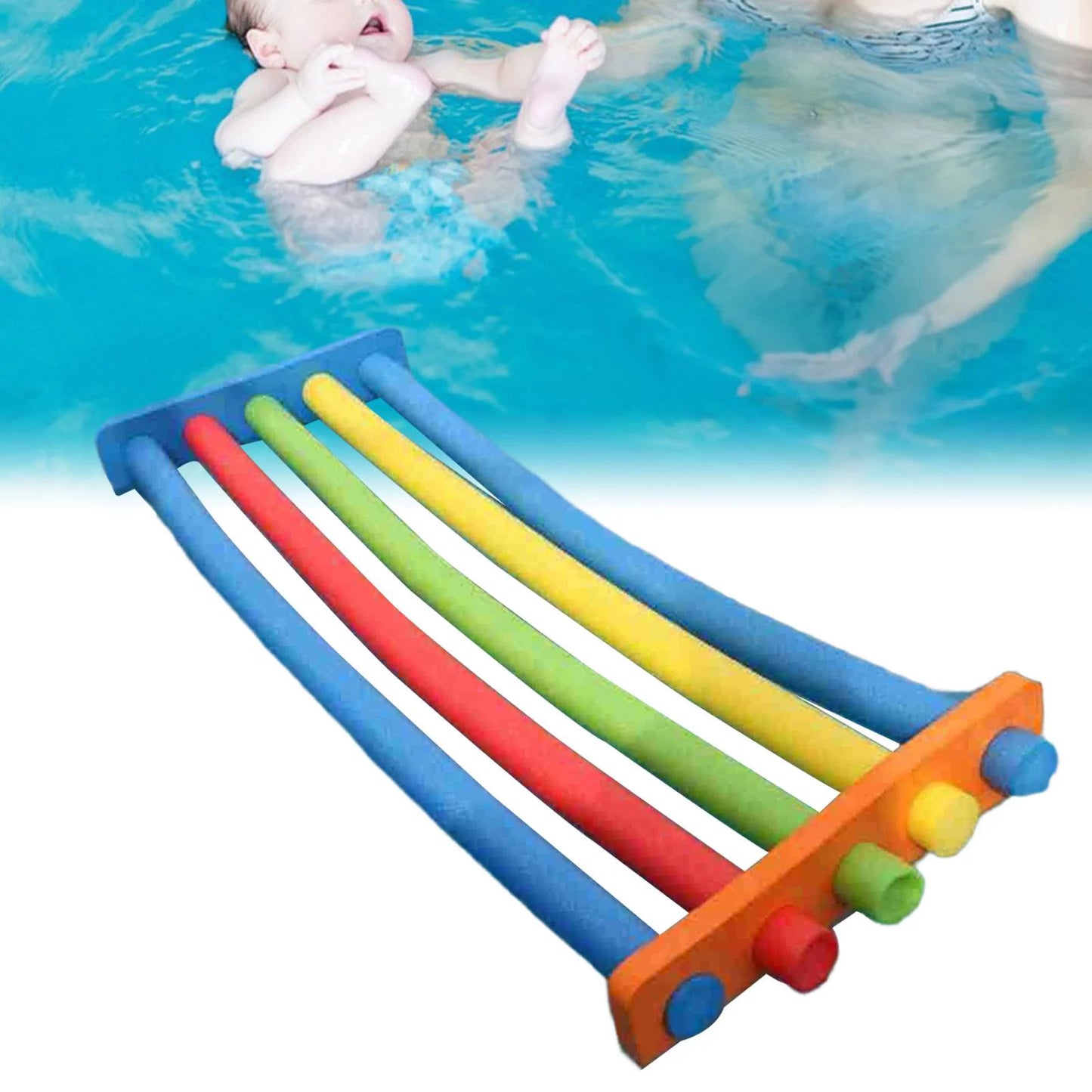 Swimming Float Connector Swim Noodles Connector Foam Flotation Fitting Connection with 5 Holes Pool for Rafts, Beach, Kids 52cmx3cmx12cm