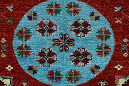 Aria Roselyn Red/Lt. Blue Rug, 9'11" x 13'8"