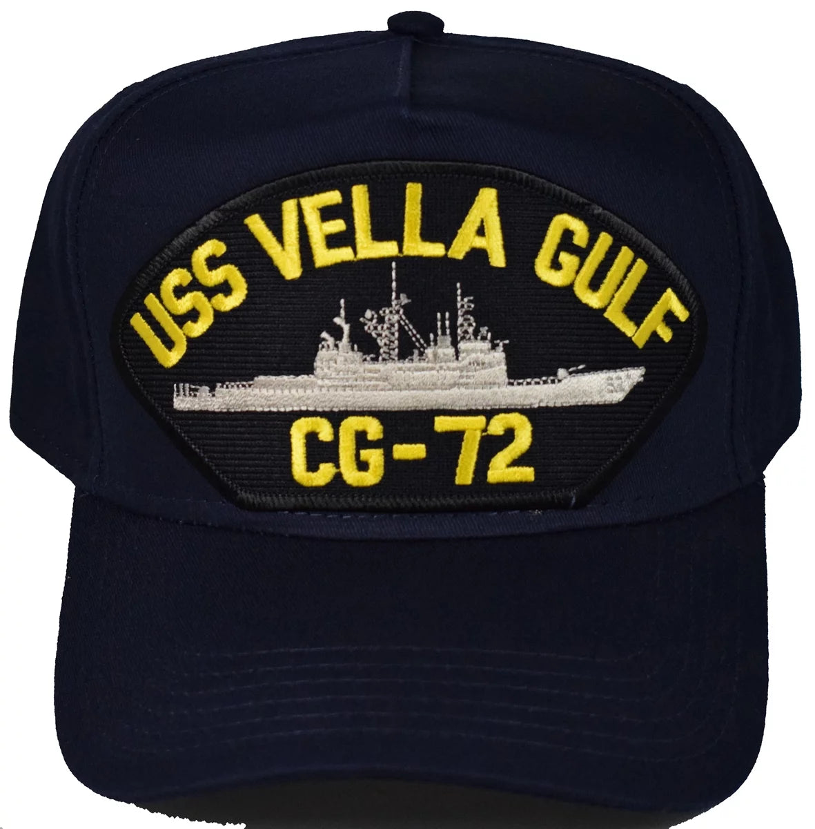 USS VELLA GULF CG-72 SHIP HAT - NAVY BLUE - Veteran Owned Business