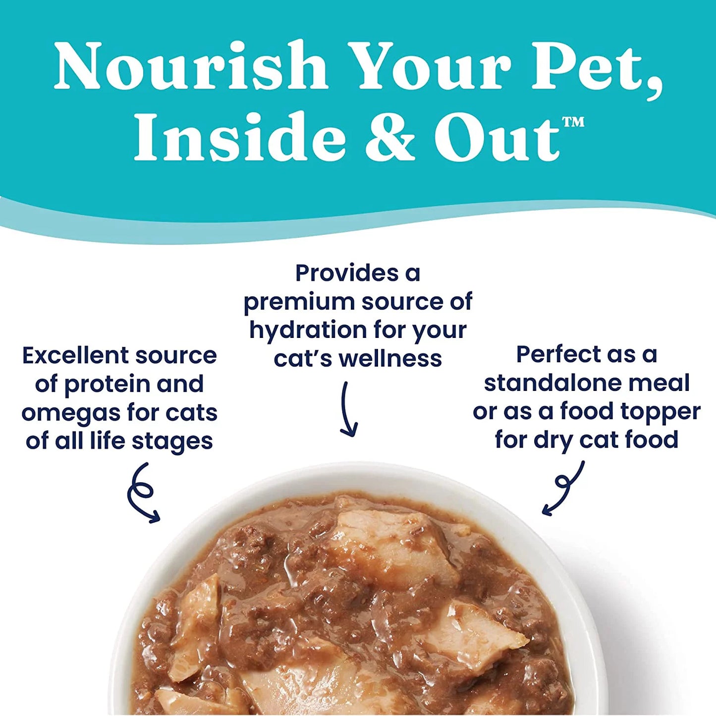 Solid Gold Shreds in Gravy with Real Tuna Fish for Cats - Canned Wet Cat Food - Grain & Gluten Free Shreds with Gravy - Superfood, Protein, Vitamins, Minerals & Amino Acids - 16ct/6oz Can