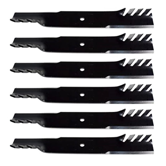 Set of 6 High Lift Mulching Blades 20 1/2" x 5/8" Fits Toro/Fits Exmark 60" Mower Decks