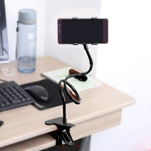 Stand Clip Holder for Jitterbug Smart3 Phone - Desk Bed Mount Lazy Arm Long Gooseneck Flexible Z7V Compatible With Lively Jitterbug Smart 3 Model