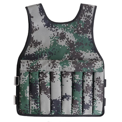 Tomshoo Weighted Vest, Adjustable Fit, Premium Oxford Material, Perfect for Workout Muscle Building, Camouflage