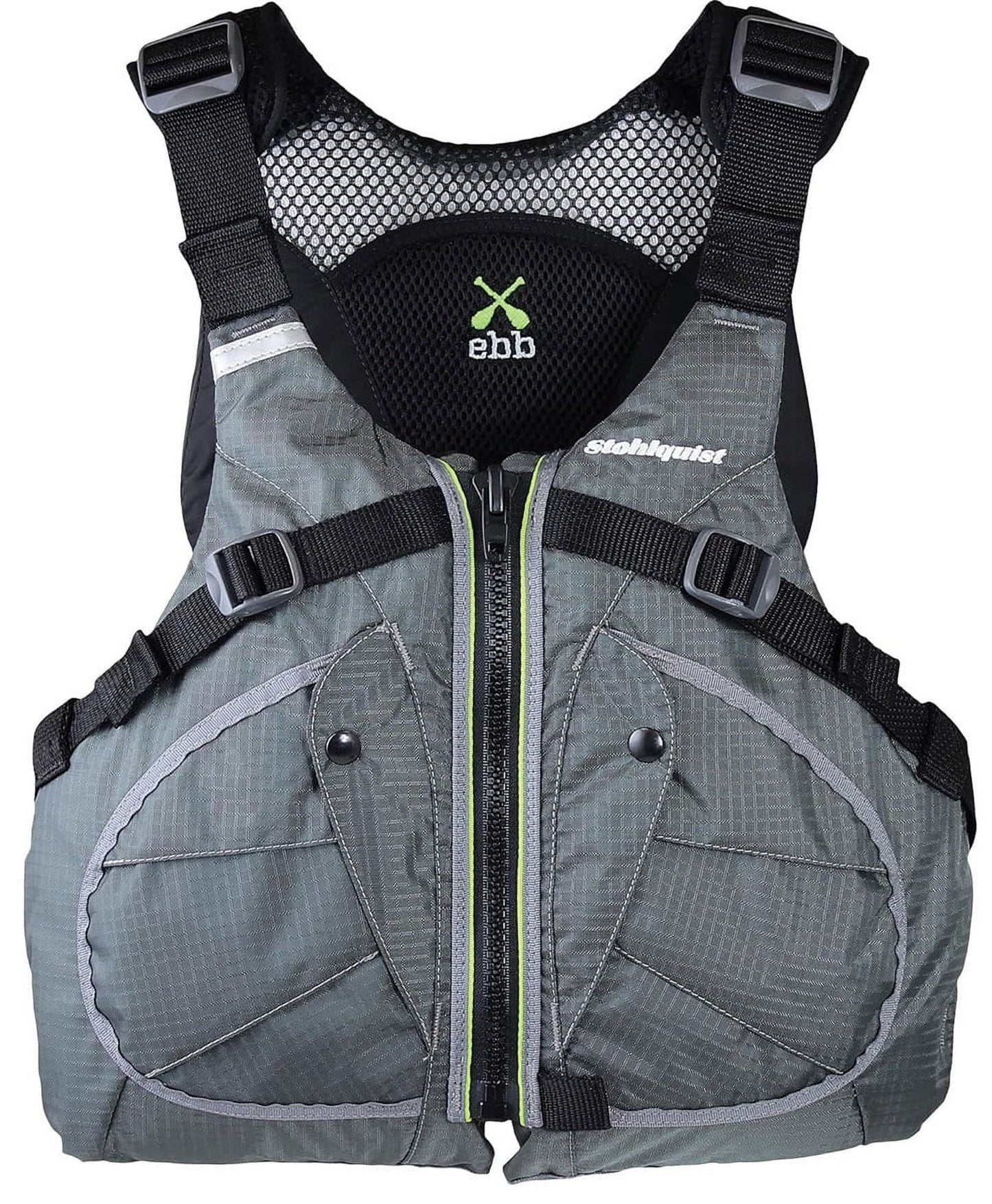 Stohlquist Men's Ebb Lifejacket (PFD) Gray XX-Large (46in - 52in)