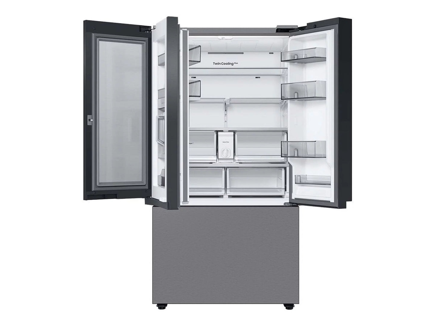 Samsung Bespoke 3-Door French Door Refrigerator (30 cu. ft.) with Beverage Center RF30BB6600QL