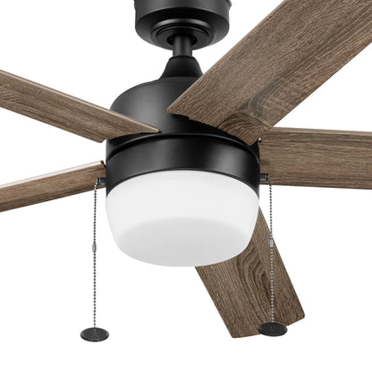 Better Homes & Gardens 52" Pearce Black Indoor Ceiling Fan with Light, Adjustable Color Temperature & Reverse Airflow