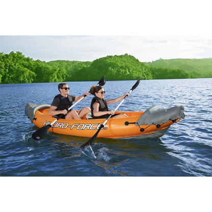 Bestway 126 x 35 Inch Lite-Rapid X2 Inflatable Kayak Float w/Oars (2 Pack)