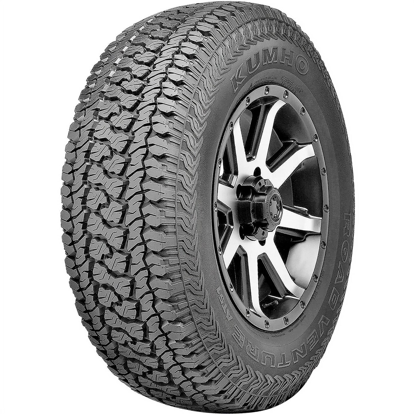 Set of 4 (FOUR) Kumho Road Venture AT51 235/70R16 104T A/T All Terrain Tires Fits: 2004-07 Honda Pilot EX-L, 2013 Ford Explorer Sport