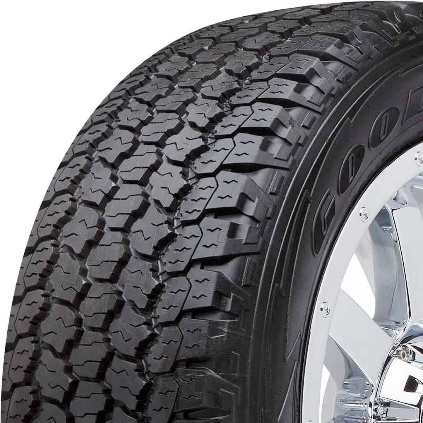 Set of 4 Goodyear Wrangler All Terrain Adventure With Kevlar 235/75R17 109T Truck Tires 758089572 / 235/75/17 / 2357517 Fits: 2004-08 Ford F-150 XLT, 2010-14 Ford F-150 XLT