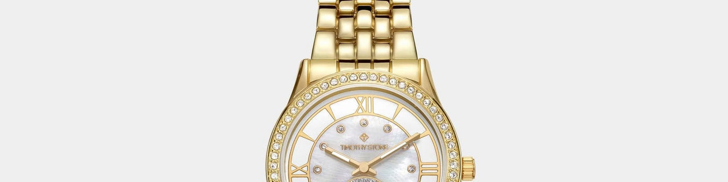 Timothy Stone Huston Gold-Tone Watch