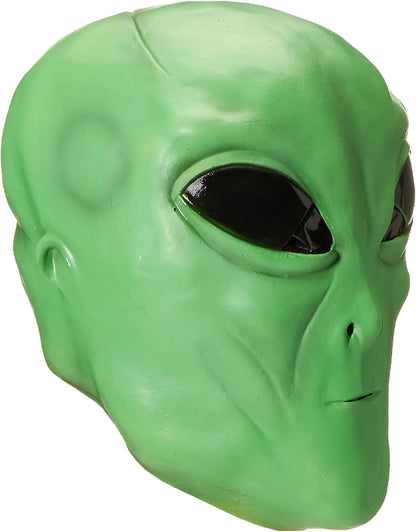 Area 51 Green Latex Mask Alien UFO Space Invader Extra Terrestrial Adult Sci Fi