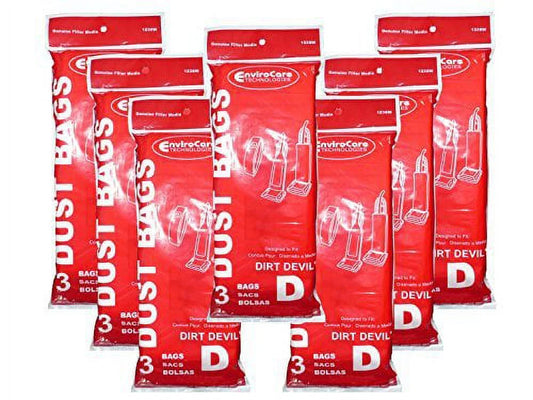 21 Royal Dirt Devil Type D Vacuum Bags, Featherlite, Lite Plus, Extra, Classic,