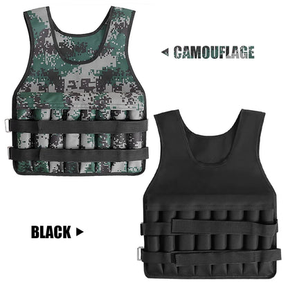 Tomshoo Weighted Vest, Adjustable Fit, Premium Oxford Material, Perfect for Workout Muscle Building, Camouflage