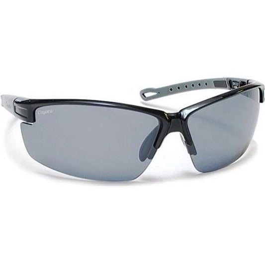 680562043082 Napa Polarized Street & Sport Sunglasses, Black, Gray & Silver Frame