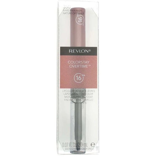 Revlon ColorStay Overtime Liquid Lip Color, Bare Maximum [350] 0.07 oz (Pack of 4)