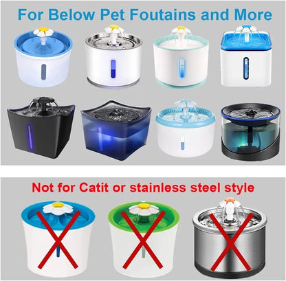 Cat Water Fountain Replacement Filter 9Pack,BYEWIRE Pet Water Fountain Filter Replacement for Most Dog Cat Water Dispensers,Ion Exchange Resin and Activated Carbon Filters