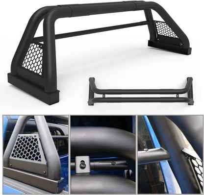 62.9-74.7" Adjustable Truck Roll Sport Bar Chase Rack Bed Bar Fit For 2019-2023 Ford Ranger