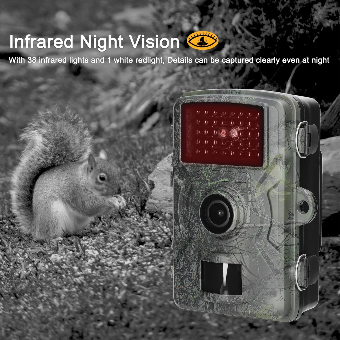 Tomshoo Capture Wildlife Moments with our 16MP 1080P Portable Trail Camera IP66 Waterproof, Infrared Lights