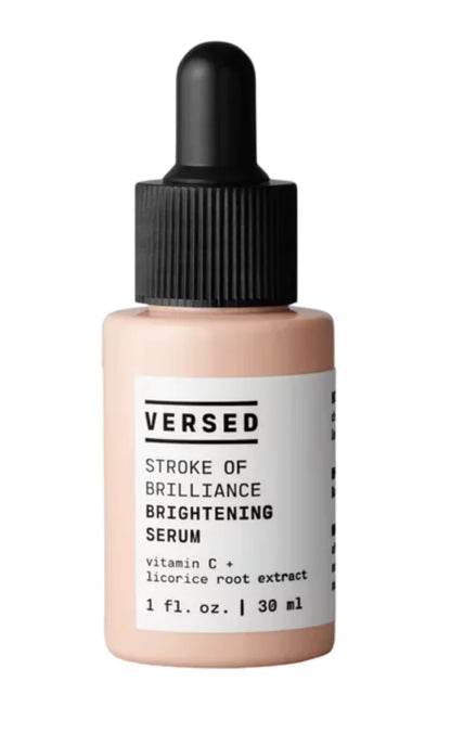 Versed Just Breathe Clarifying Serum for Oily Skin and Acne-Prone Skin, 0.4 fl oz AND Stroke of Brilliance Brightening Serum for Dull Skin and Aging Skin, 1 fl oz