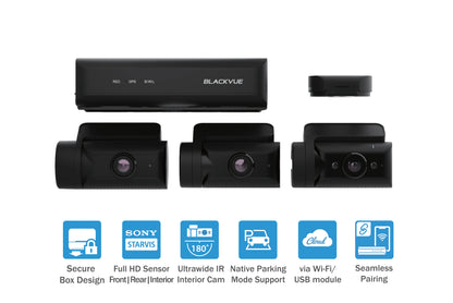 BlackVue DR770X Box 64GB | Cloud Dashcam Front Rear Inside 1080P | Built-in GPS WiFi Parking Mode