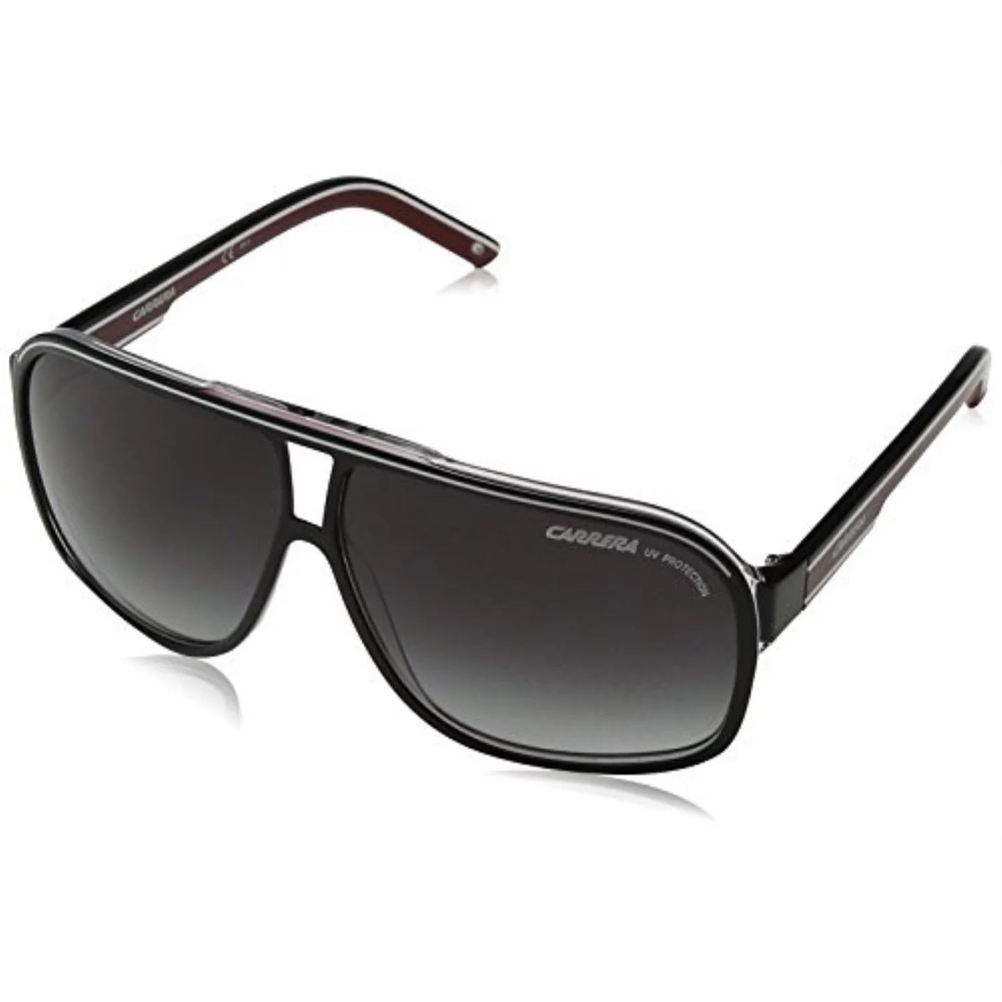 carrera grand prix 2 t4o black/white/red grand prix 2 square pilot sunglass