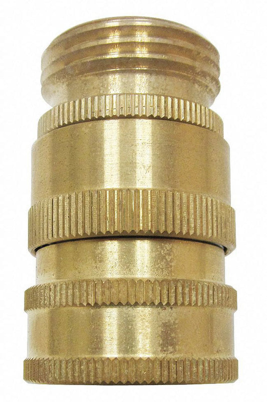 Sani-Lav Hose Adapter,Brass,3/4" x 3/4" N19