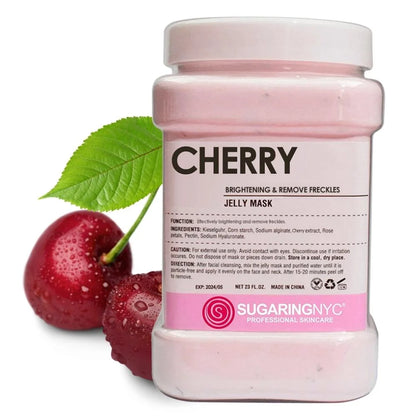 Vajacial Jelly Cherry Mask Peel-Off Bikini Underarms Area Peel Mask - Cherry - Professional Size 23oz by Sugaring NYC