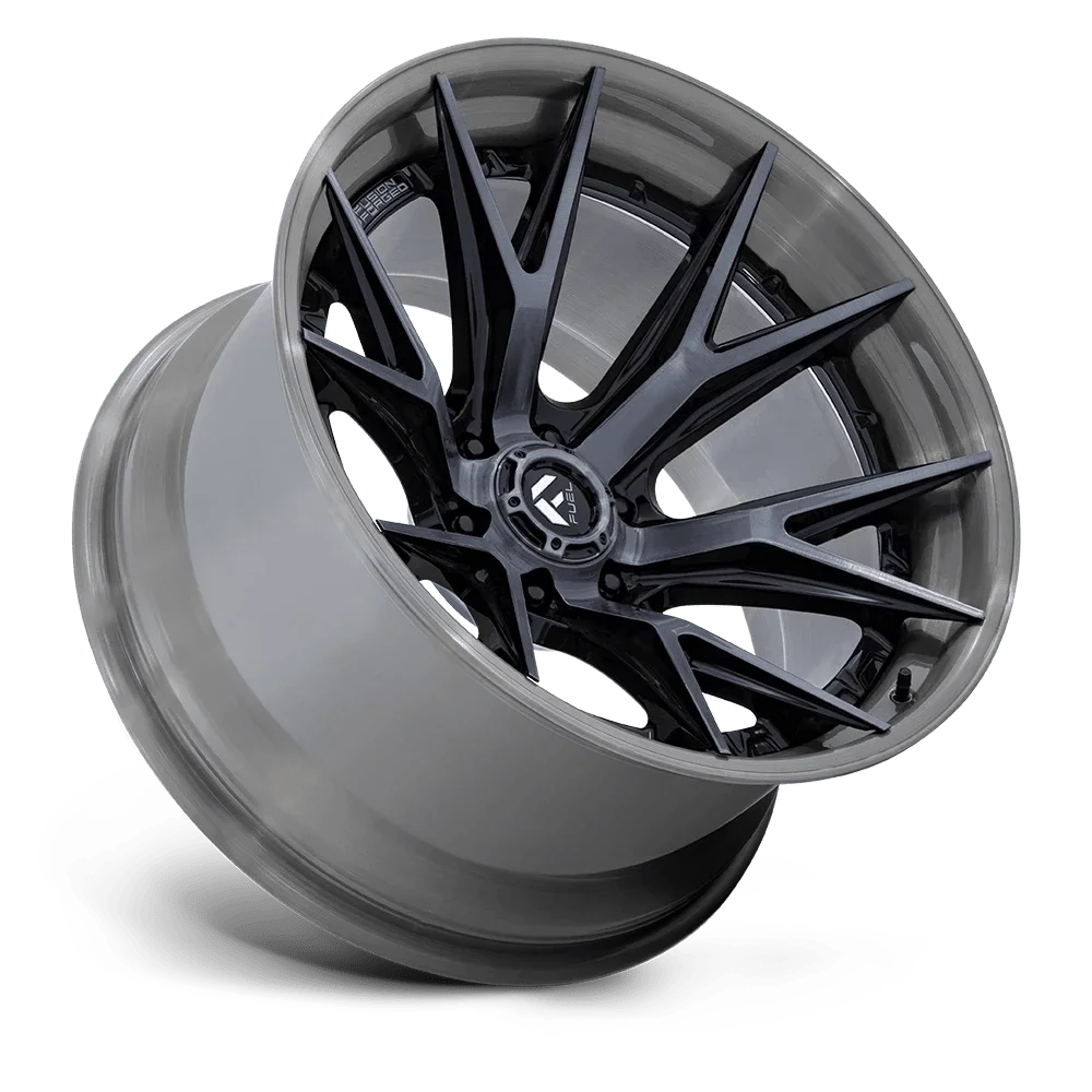 20x10 Fuel FC402 Catalyst Gloss Black W/ Brushed Gray FORGED Rim 6x135 (-18mm)